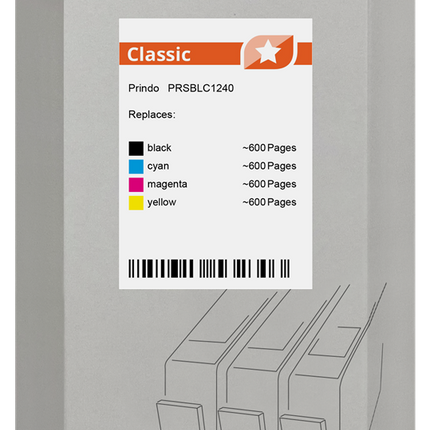 Prindo Classic Multipack Schwarz / Cyan / Magenta / Gelb (PRSBLC1240)