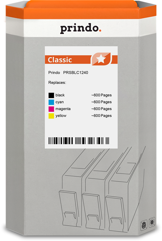 Prindo Classic Multipack Schwarz / Cyan / Magenta / Gelb (PRSBLC1240)