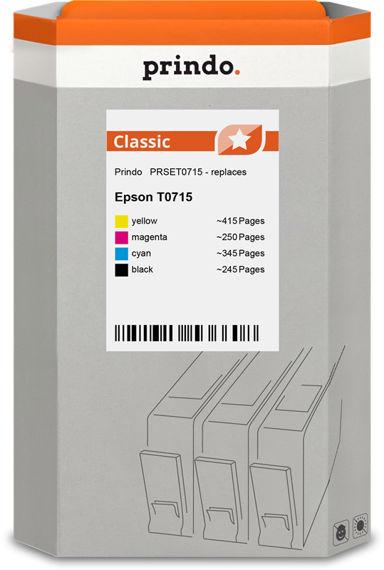 Prindo Classic Multipack Schwarz / Cyan / Magenta / Gelb (PRSET0715)