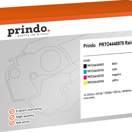 Prindo Classic Multipack Schwarz / Cyan / Magenta / Gelb