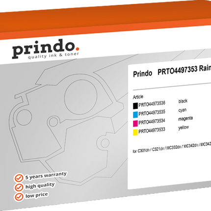 Prindo Classic Multipack Schwarz / Cyan / Magenta / Gelb