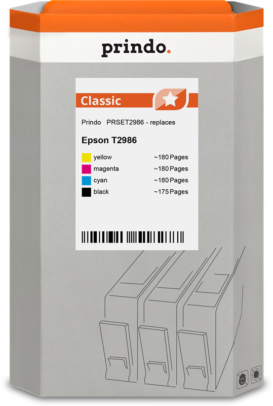 Prindo Classic Multipack Schwarz / Cyan / Magenta / Gelb (PRSET2986)
