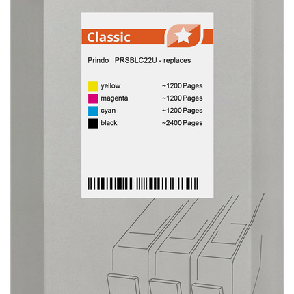 Prindo Classic Multipack Schwarz / Cyan / Magenta / Gelb (PRSBLC22U)