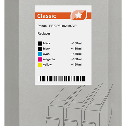 Prindo Classic Multipack Schwarz / Cyan / Magenta / Gelb