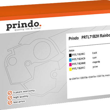 Prindo Classic Multipack Schwarz / Cyan / Magenta / Gelb