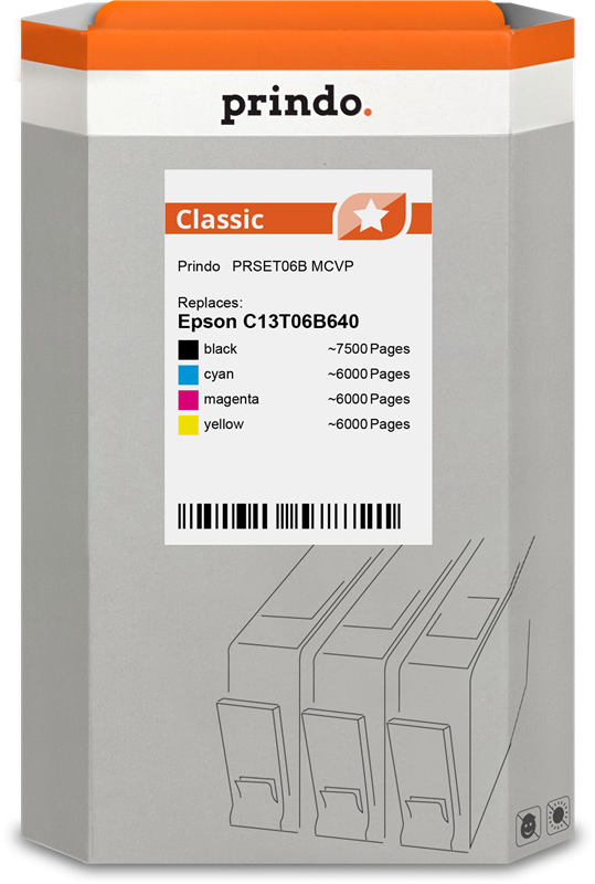 Prindo Classic Multipack Schwarz / Cyan / Magenta / Gelb (PRSET06B MCVP)