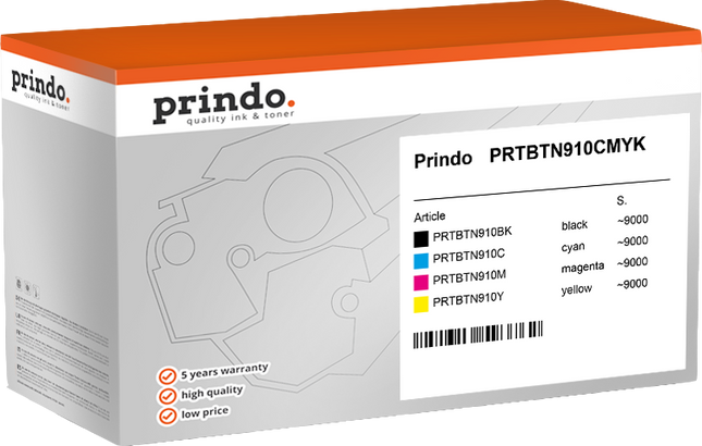 Prindo Classic Multipack Schwarz / Cyan / Magenta / Gelb