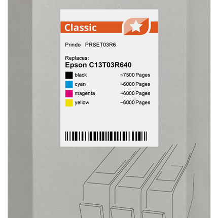 Prindo Classic Multipack Schwarz / Cyan / Magenta / Gelb (PRSET03R6)