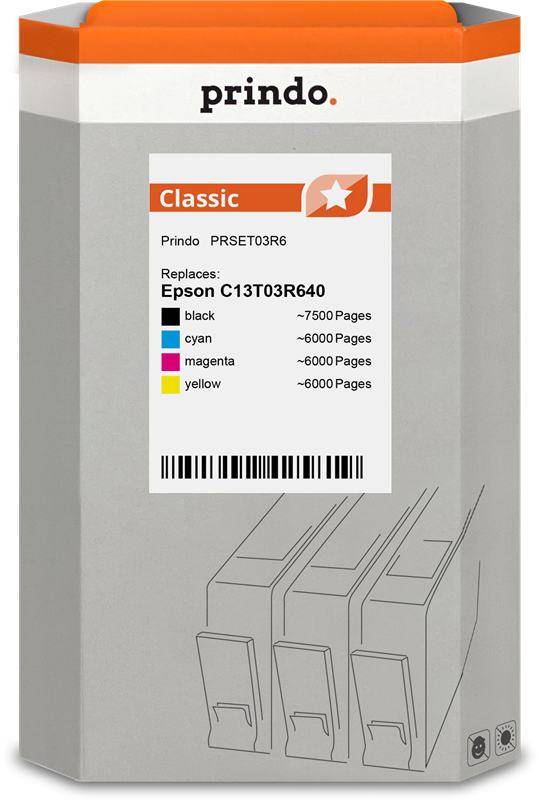 Prindo Classic Multipack Schwarz / Cyan / Magenta / Gelb (PRSET03R6)
