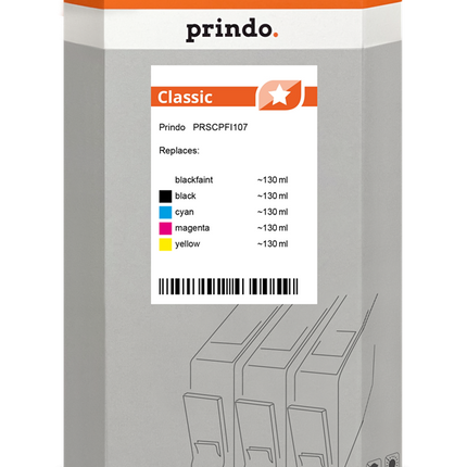Prindo Classic Multipack Schwarz (Matt) / Schwarz / Cyan / Magenta / Gelb