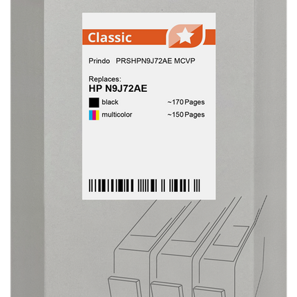 Prindo Classic Multipack Schwarz / mehrere Farben (PRSHPN9J72AE MCVP)
