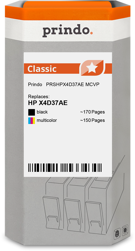 Prindo Classic Multipack Schwarz / mehrere Farben (PRSHPX4D37AE MCVP)