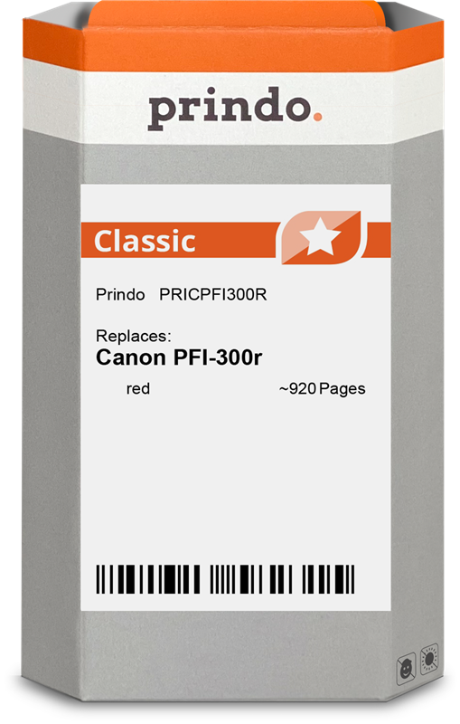 Prindo Classic Rot Druckerpatrone PRICPFI300R