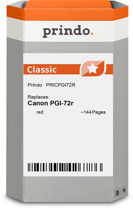 Prindo Classic Rot Druckerpatrone PRICPGI72R