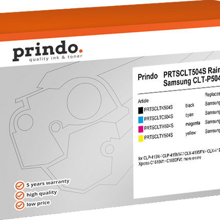 Prindo Classic Schwarz / Cyan / Magenta / Gelb Value Pack
