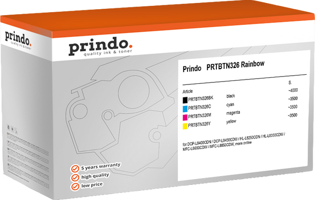 Prindo Classic Schwarz / Cyan / Magenta / Gelb Value Pack