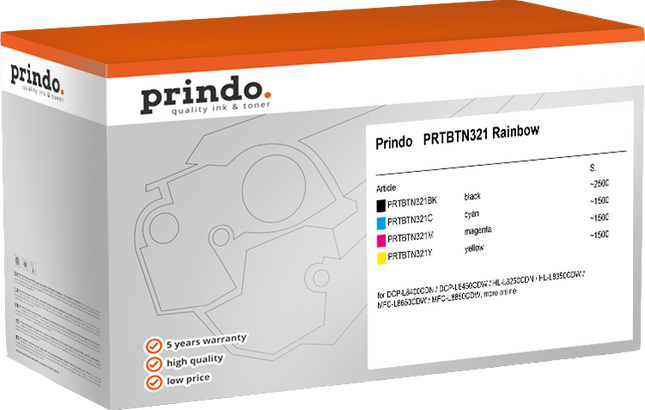 Prindo Classic Schwarz / Cyan / Magenta / Gelb Value Pack