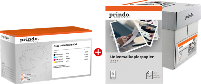 Prindo Classic Schwarz / Cyan / Magenta / Gelb / Weiss Value Pack