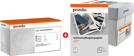 Prindo Classic Schwarz / Cyan / Magenta / Gelb / Weiss Value Pack