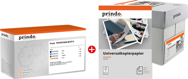 Prindo Classic Schwarz / Cyan / Magenta / Gelb / Weiss Value Pack