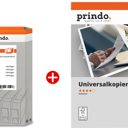 Prindo Classic Schwarz / Cyan / Magenta / Gelb / Weiss Value Pack PRSBLC3217VALDR MCVP 01