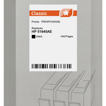 Prindo Classic Schwarz Druckerpatrone PRIHP51645AE
