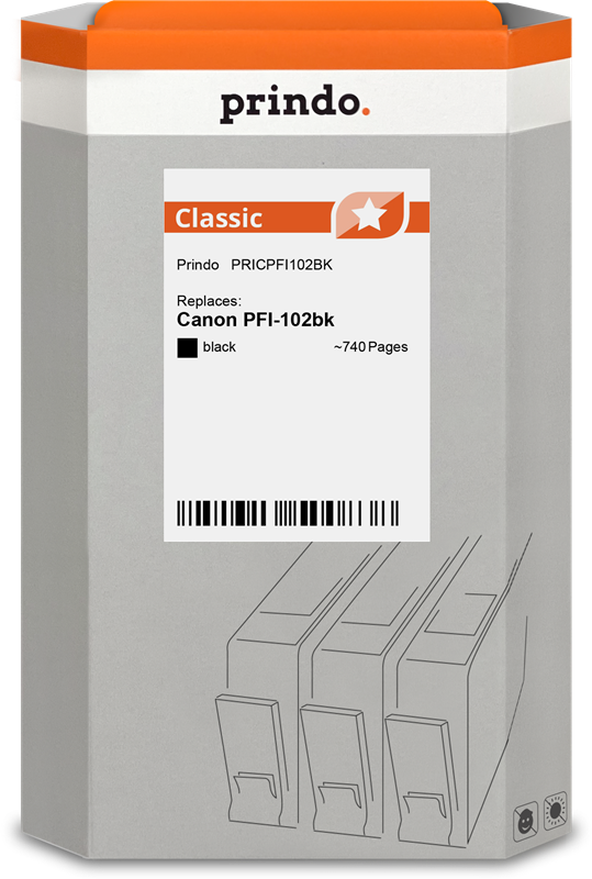 Prindo Classic Schwarz Druckerpatrone PRICPFI102BK