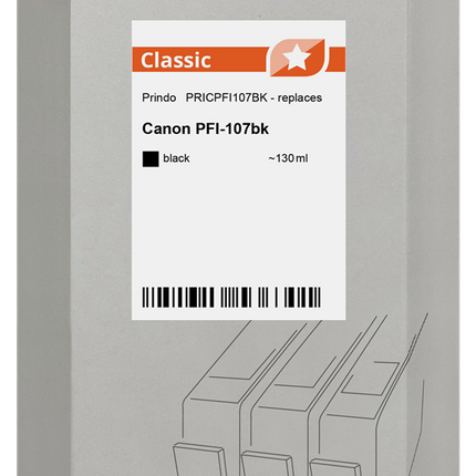 Prindo Classic Schwarz Druckerpatrone PRICPFI107BK