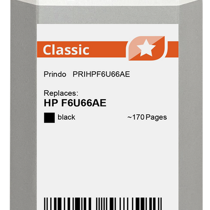 Prindo Classic Schwarz Druckerpatrone PRIHPF6U66AE