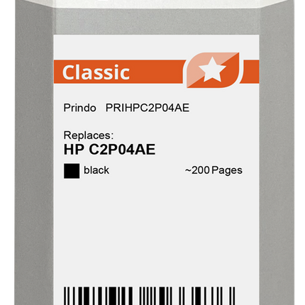 Prindo Classic Schwarz Druckerpatrone PRIHPC2P04AE