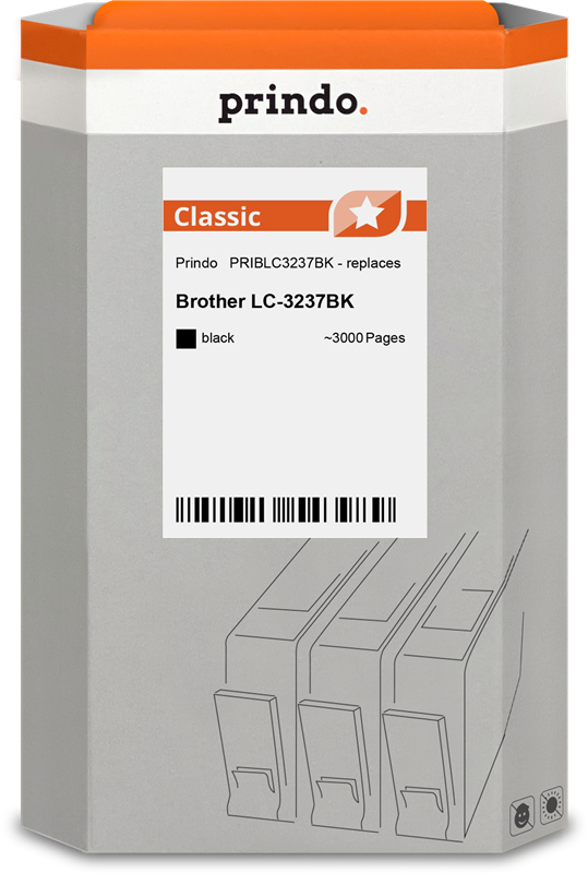 Prindo Classic Schwarz Druckerpatrone PRIBLC3237BK