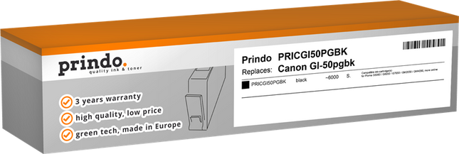 Prindo Classic Schwarz Druckerpatrone PRICGI50PGBK