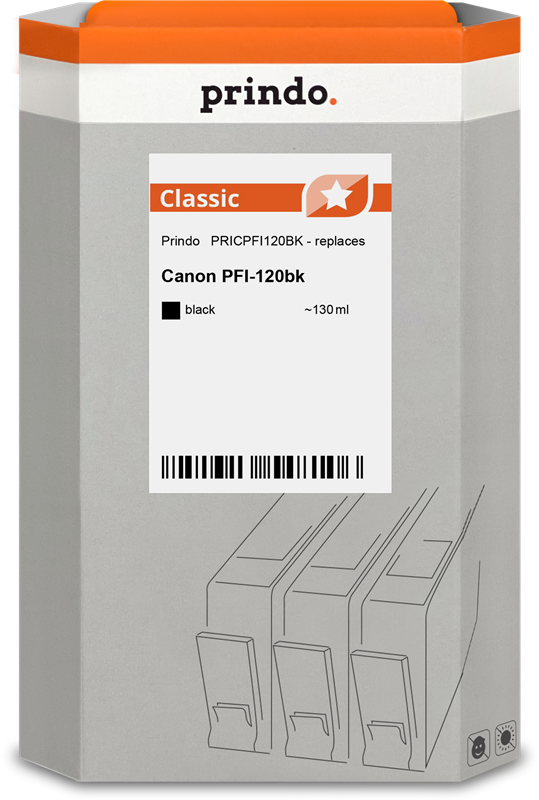 Prindo Classic Schwarz Druckerpatrone PRICPFI120BK