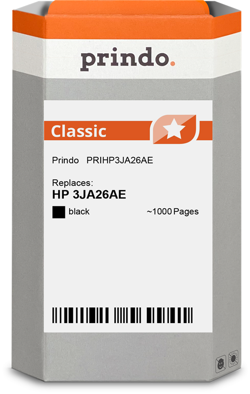 Prindo Classic Schwarz Druckerpatrone PRIHP3JA26AE