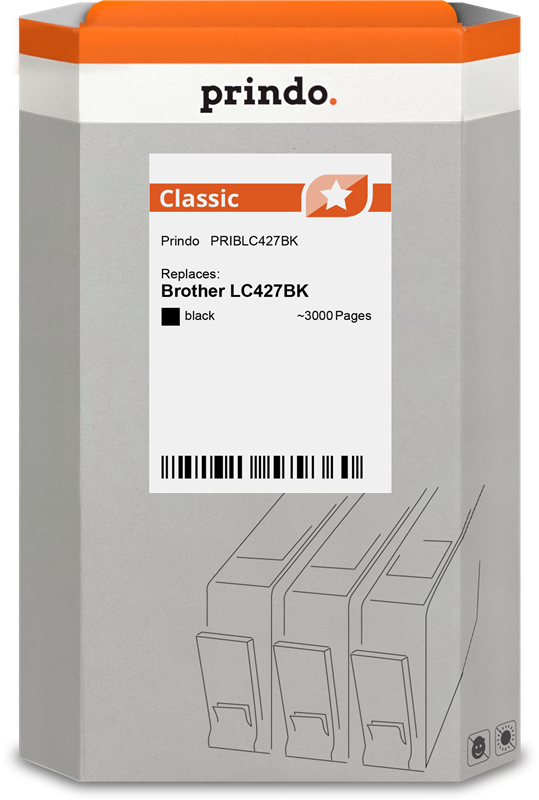 Prindo Classic Schwarz Druckerpatrone PRIBLC427BK