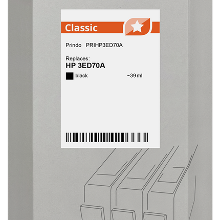 Prindo Classic Schwarz Druckerpatrone PRIHP3ED70A