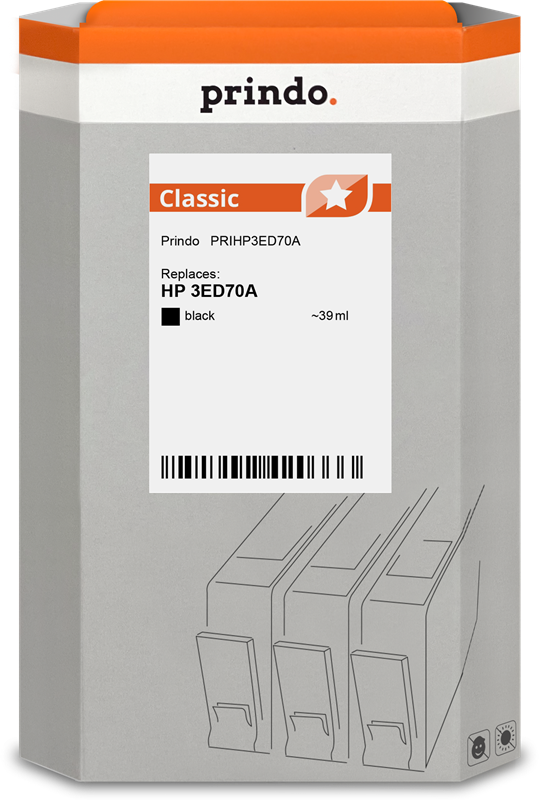 Prindo Classic Schwarz Druckerpatrone PRIHP3ED70A