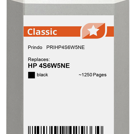 Prindo Classic Schwarz Druckerpatrone PRIHP4S6W5NE