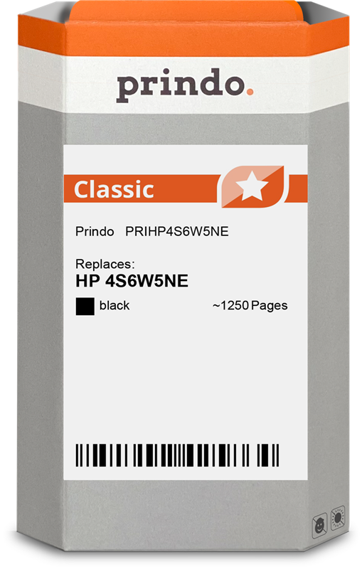 Prindo Classic Schwarz Druckerpatrone PRIHP4S6W5NE