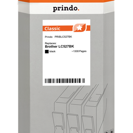 Prindo Classic Schwarz Druckerpatrone PRIBLC527BK