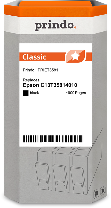Prindo Classic Schwarz Druckerpatrone PRIET3581