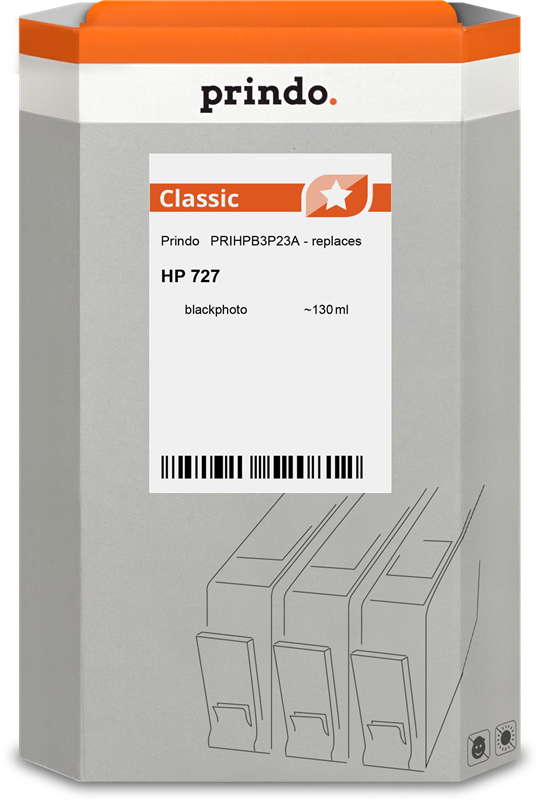Prindo Classic Schwarz (Foto) Druckerpatrone PRIHPB3P23A