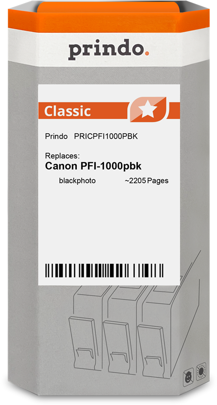 Prindo Classic Schwarz (Foto) Druckerpatrone PRICPFI1000PBK