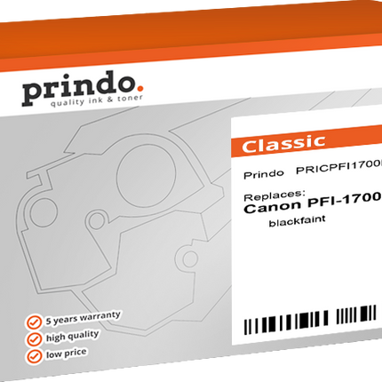 Prindo Classic Schwarz (Matt) Druckerpatrone