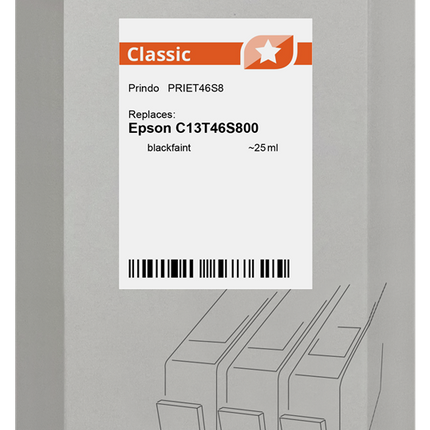 Prindo Classic Schwarz (Matt) Druckerpatrone PRIET46S8