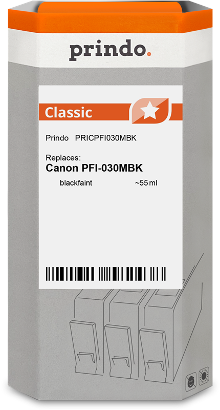 Prindo Classic Schwarz (Matt) Druckerpatrone PRICPFI030MBK