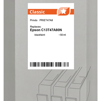 Prindo Classic Schwarz (Matt) Druckerpatrone PRIET47A8