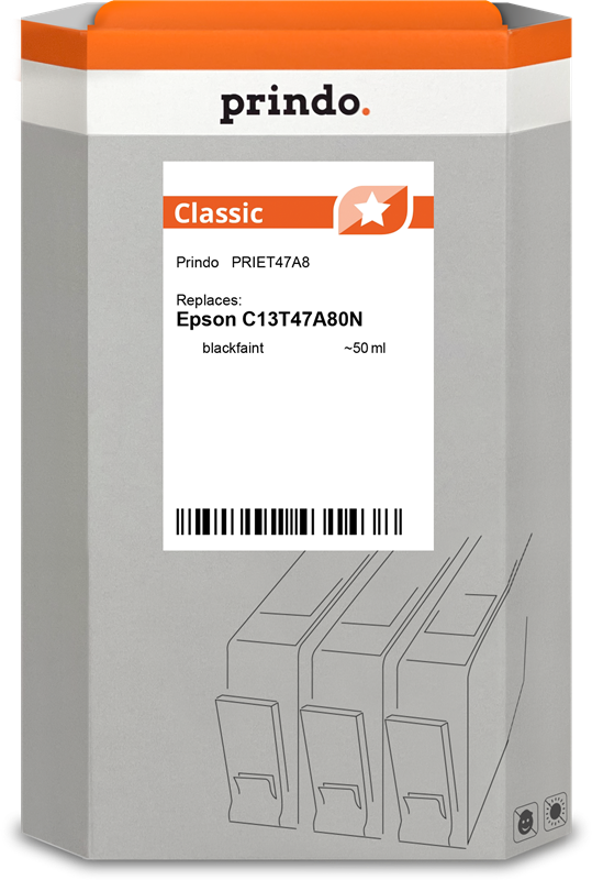 Prindo Classic Schwarz (Matt) Druckerpatrone PRIET47A8