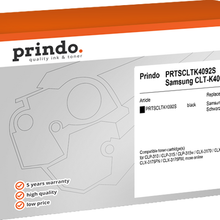 Prindo Classic Schwarz Toner PRTSCLTK4092S