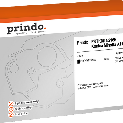 Prindo Classic Schwarz Toner PRTKMTN216K